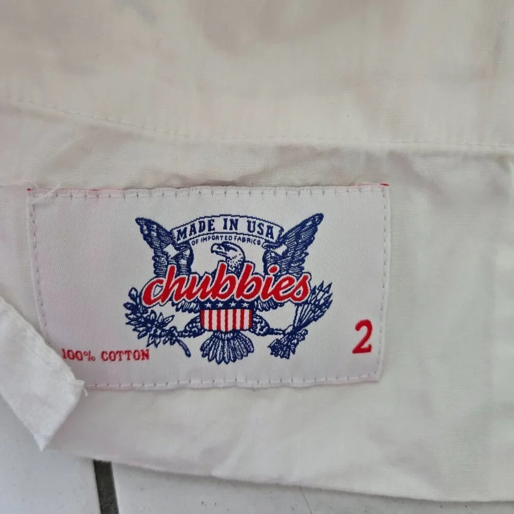 Chubbies Anchor Print Chino Shorts White 2 - Picture 3 of 3